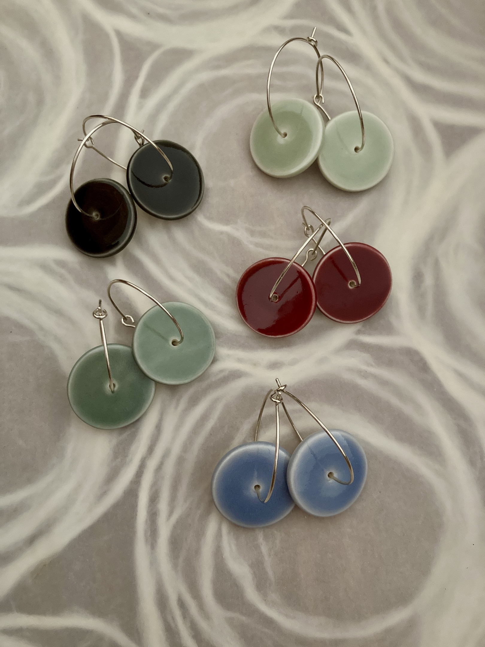 Cranberry Disc earrings (medium) 2026
